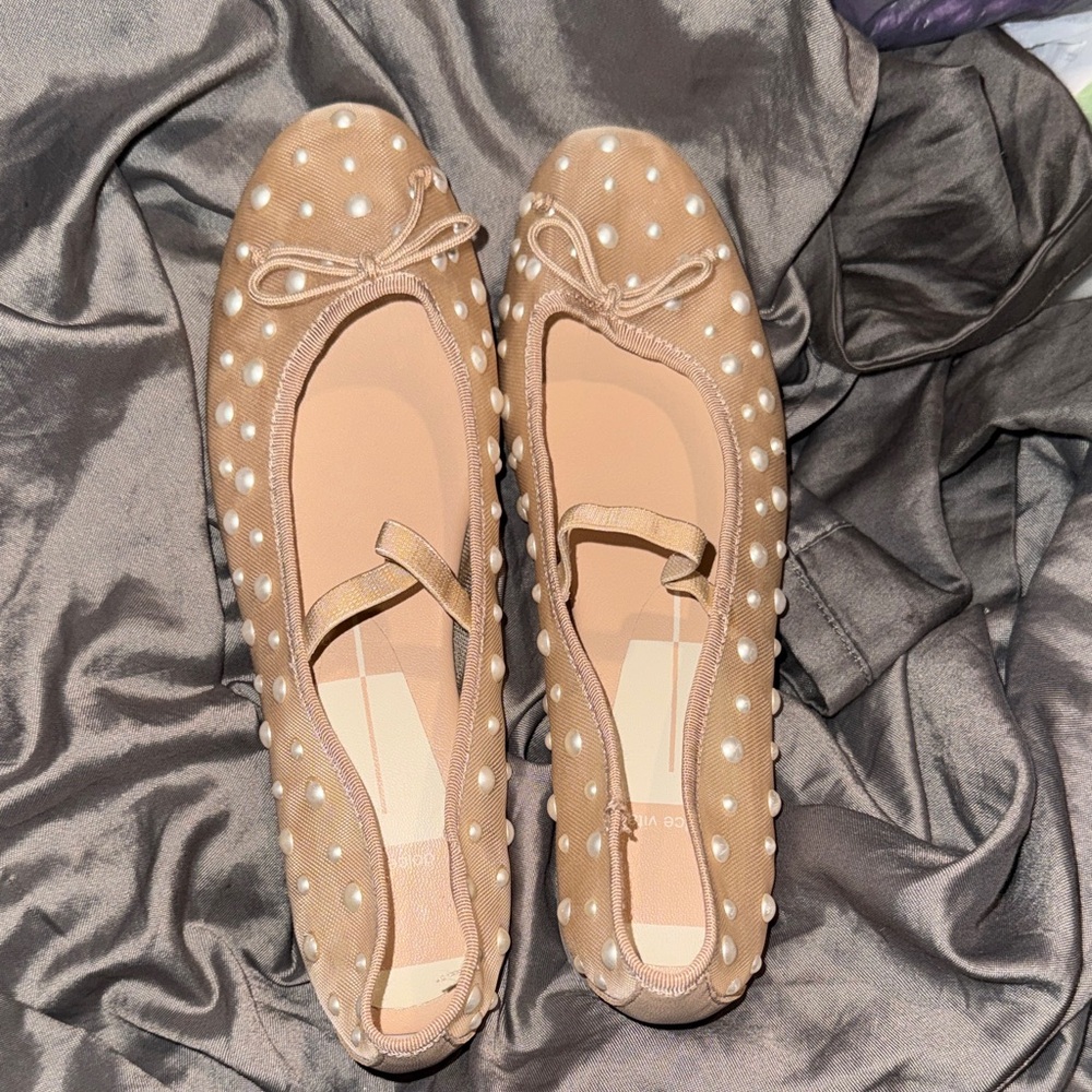 Dolce Vita Pearl Accented Ballet Flats!!